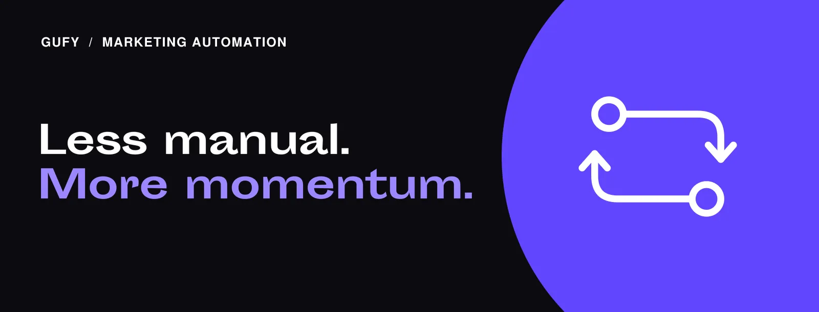 Marketing Automation: Less manual. more momentum.