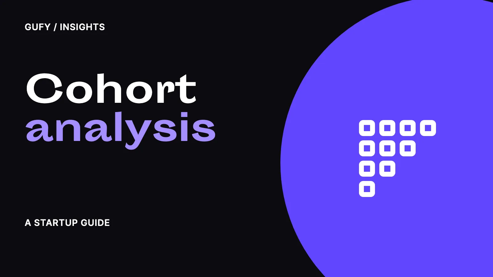 Cohort analysis — Gufy insights.