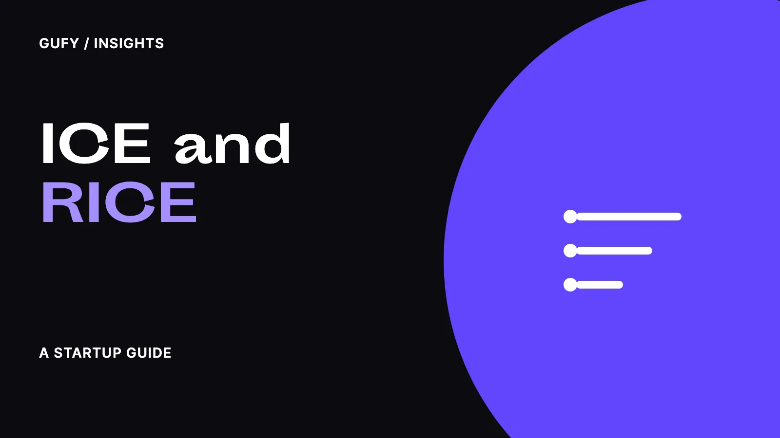 ICE and RICE scoring — Gufy insights.