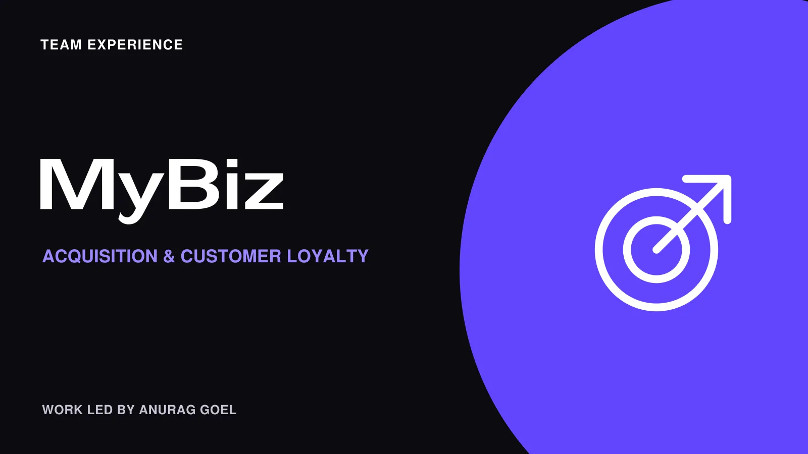 MyBiz: Acquisition and customer loyalty