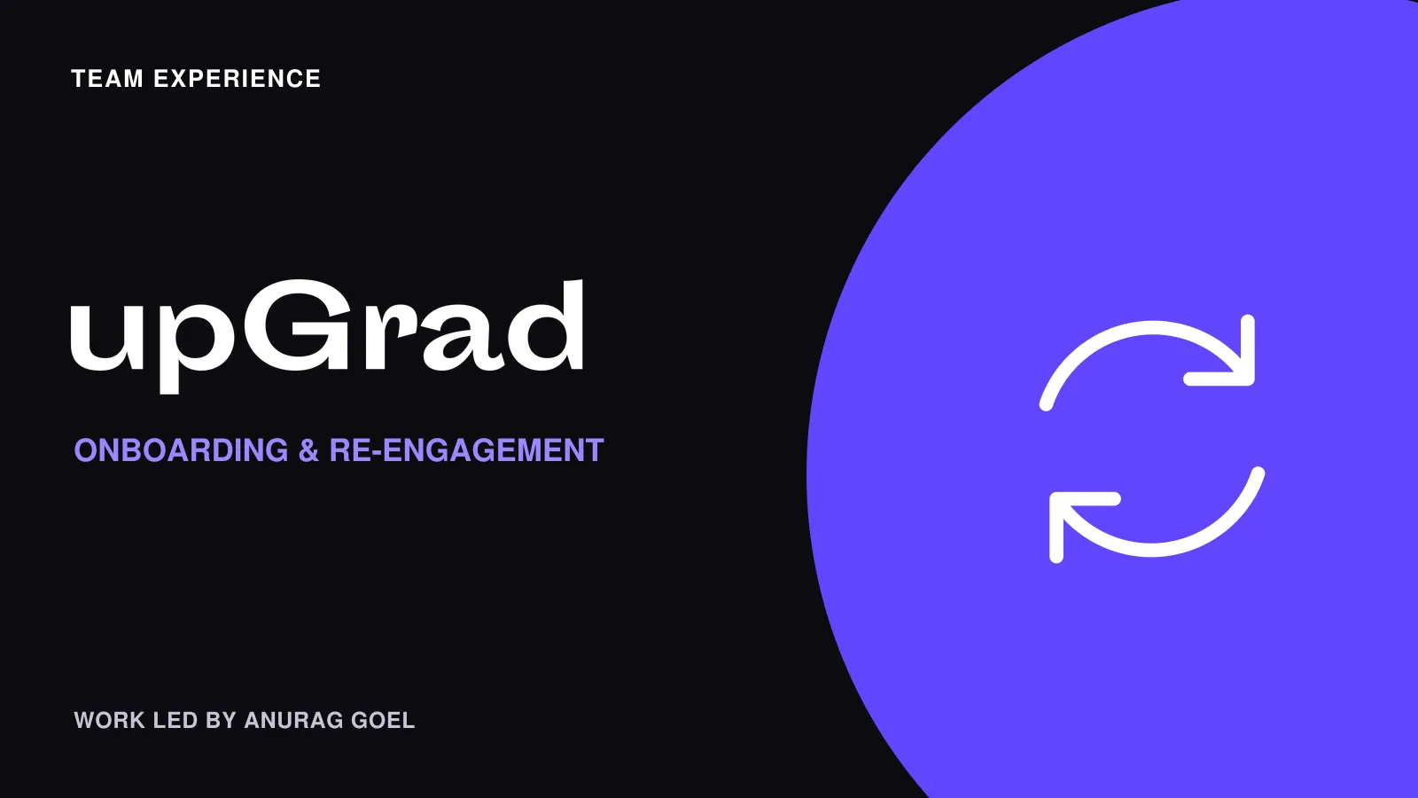 upGrad: Onboarding and re-engagement